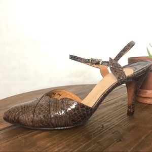 Amano Snake Skin heels size 7.5